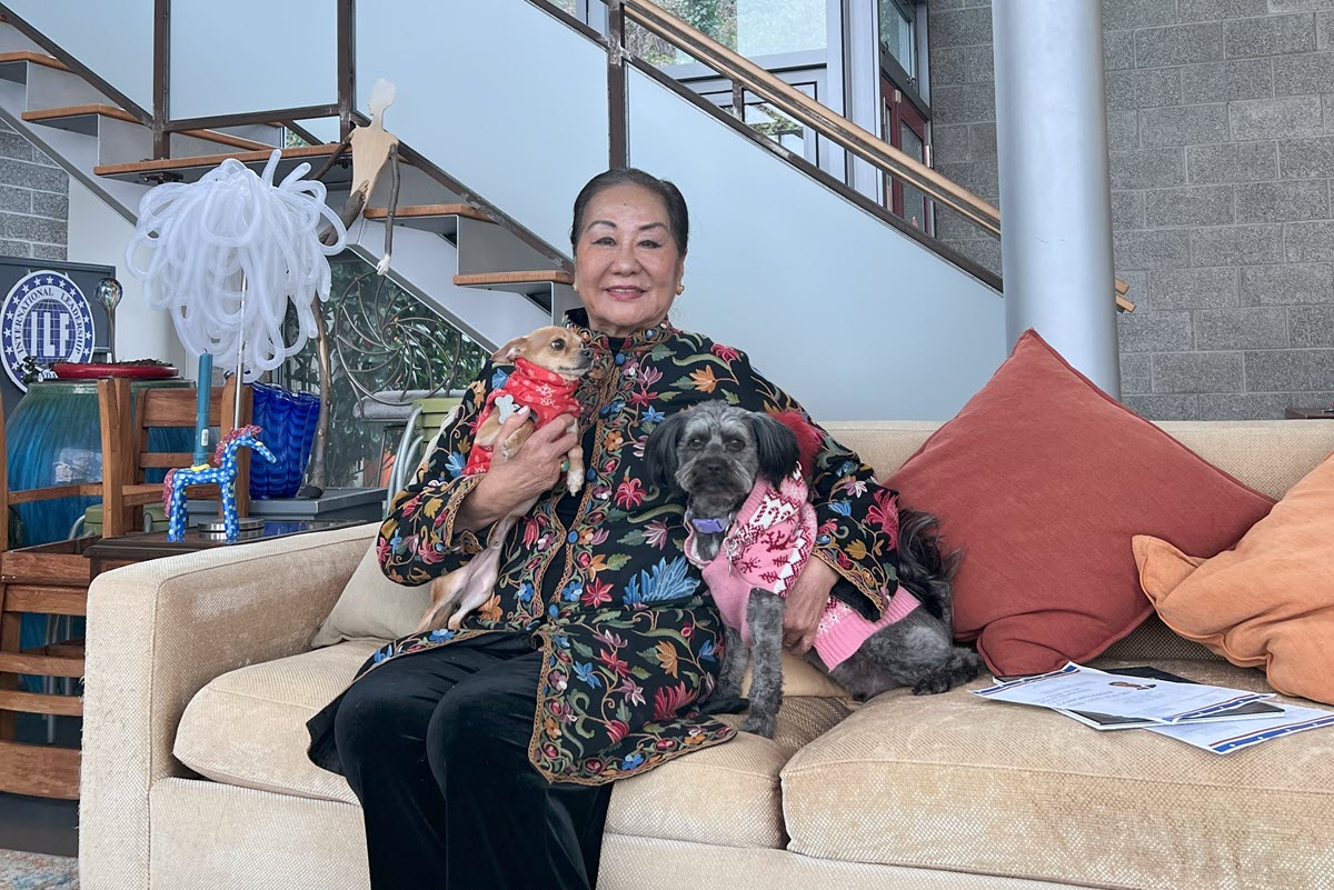 Shiao-Yen Wu at her Lake Washington home.